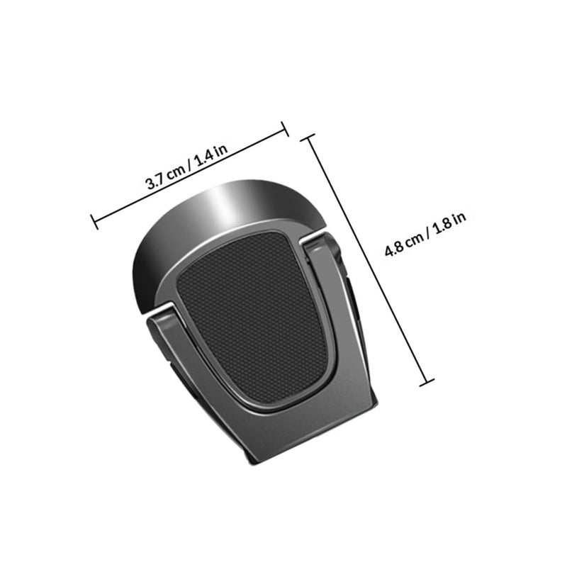 Aluminum Alloy Foldable Vertical Laptop Stand Portable Notebook Riser Holder for Desk Travel Home Black - Image 3