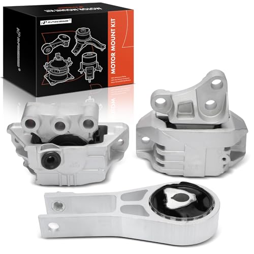 A-Premium مجموعة A-Premium من 3 قطع لدعامة محرك السيارة ودعامة نقل الحركة ودعامة صدمة المحرك متوافقة مع جيب كومباس 2017-2021، رينيغيد 2019-2021 وفيات 500X 2018، 2.4L، استبدال# 68278029AB، 68278029AC - Image 1