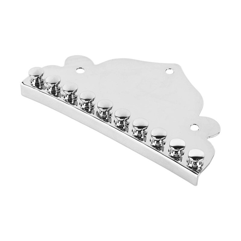 10 String Mandolin Tailpiece: Chrome Metal Construction - Tone & Resonance Enhancing Easy Install Tailpiece for Stage Performance, Instrument Repair and Upgrade - Image 3