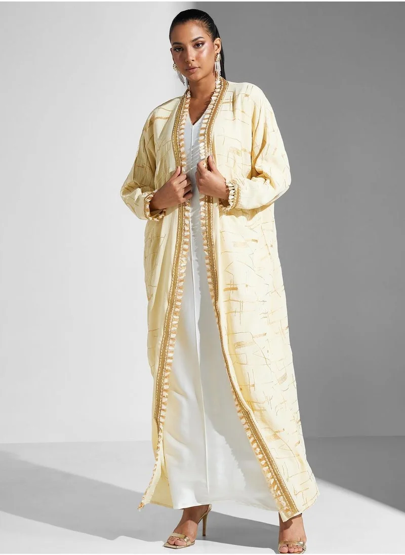 MAISON ARABELLE Lace Detailed Abaya