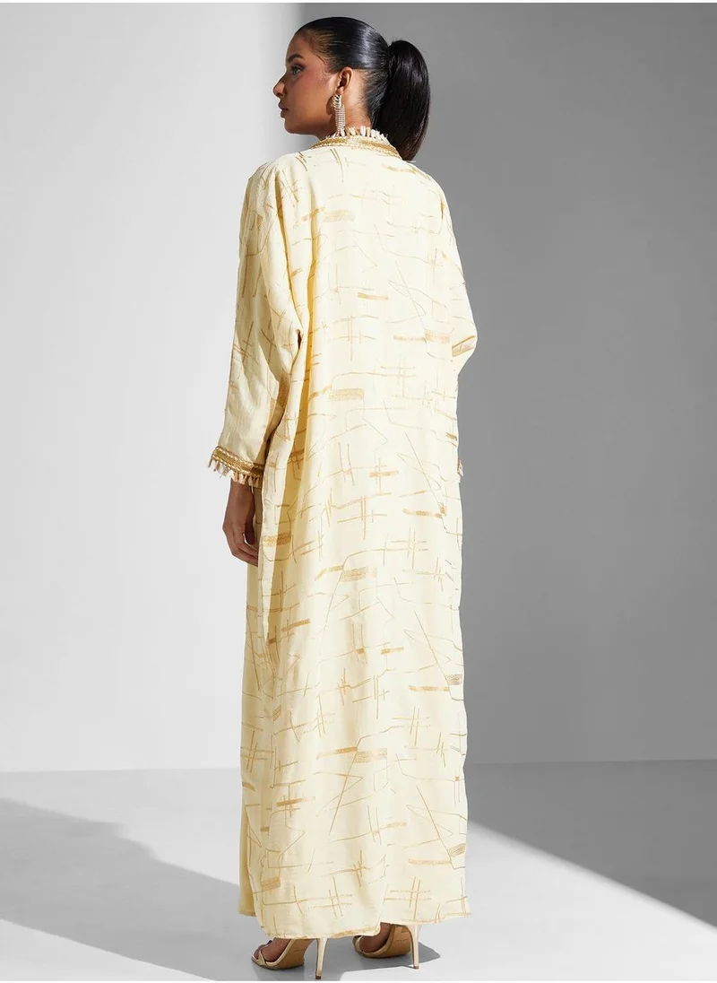 MAISON ARABELLE Lace Detailed Abaya