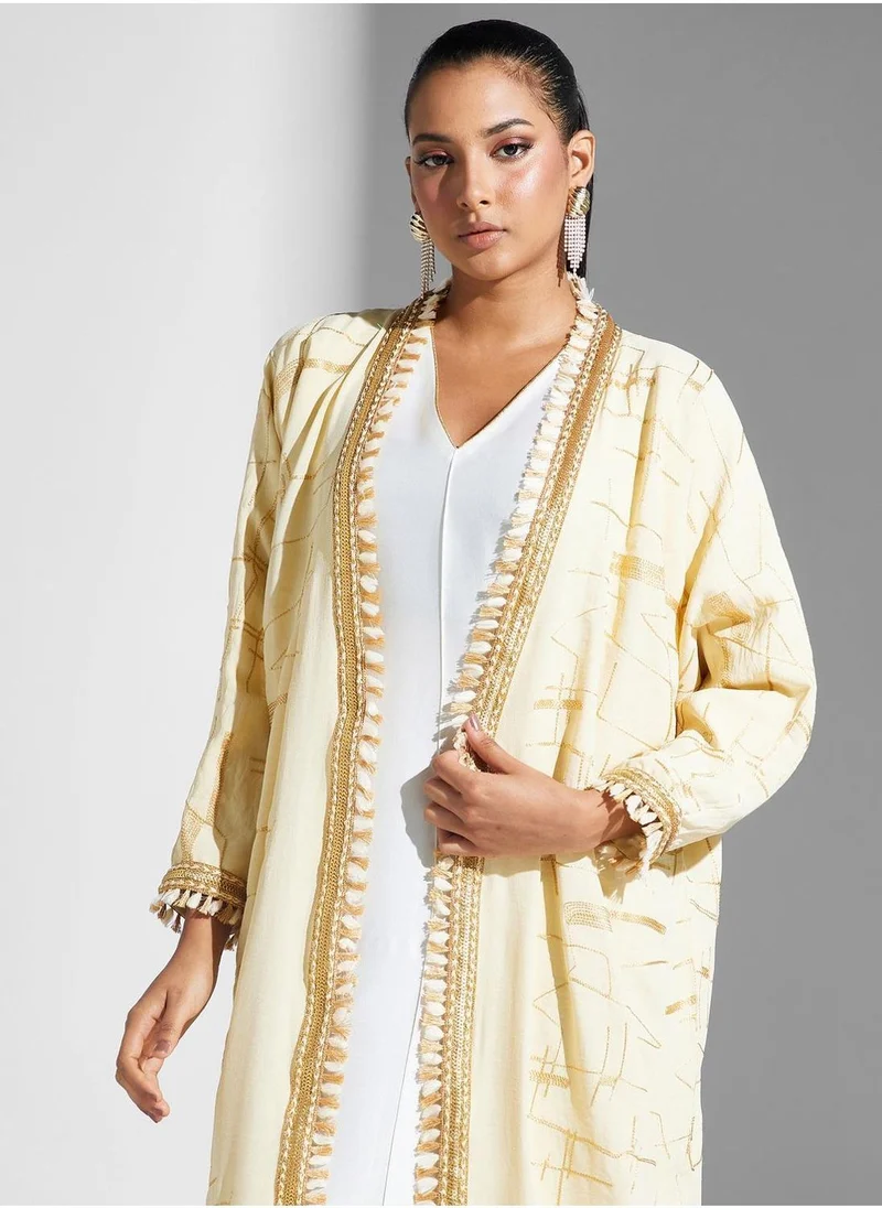 MAISON ARABELLE Lace Detailed Abaya