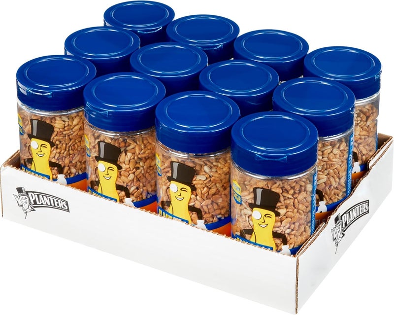 PLANTERS Pop & Pour Dry Roasted Sunflower Kernels - 5.85 oz Jar (Pack of 12) - Convenient Portable Snack - Image 1