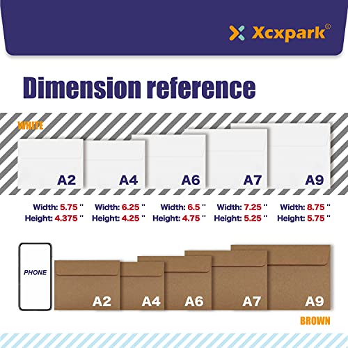 Xxcxpark 200 Qty Printable A7 Invitation Envelopes 5.25 x 7.25, Self Seal 120GSM Brown Kraft Paper Envelopes for Invitations, Papers, Photos, Documents, Wedding, Baby Shower, Easy to Seal - Image 3