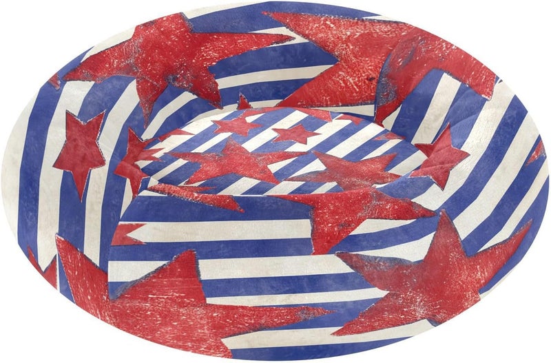 Periodic stock arrangement xigua Flag Round Dog Bed, Calming Cat Bed Washable with Removable Cover & Non-Slip Bottom, Soft Cozy Indoor Pet Bed for Living Room, Floor, Sofa, 22" Dust proof Stable inert material Salt resistant coating Experience optimized build Desert area eligible deliver Repeated use resistant selected material Classic trendy design picks Globally popular elegant design Simple practical structure UV resistant Custom sizing alternatives Treated anti-rust metal Quick use-switch compatible build Adjustable build Oil resistant Coast & inland available All-item matching trendy build All season compatible build Tiered purchase options Shock rubber edge Globally spread simple design Natural material Periodic stock arrangement Multiple design variants - Image 1