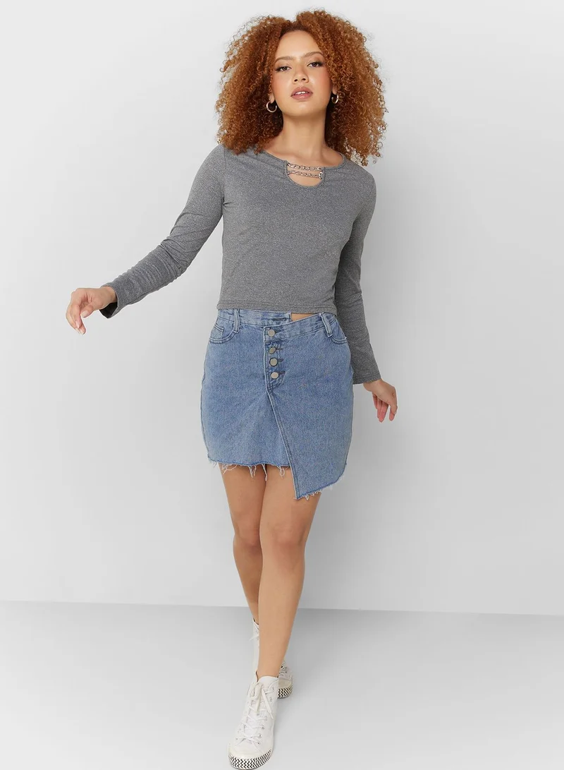 Ginger Chain Detail Top
