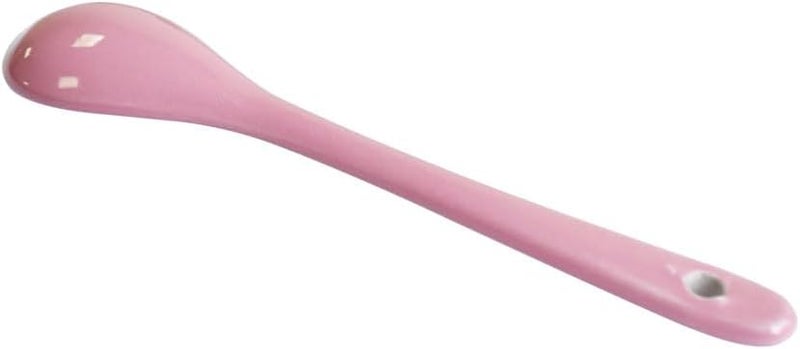 Albedel Pink 6 pcs Porcelain Egg Spoons Ceramic Spoons 4.7 inch Coffee Dessert Yogurt Tea Milky Tea - Image 4