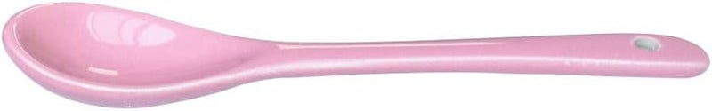 Albedel Pink 6 pcs Porcelain Egg Spoons Ceramic Spoons 4.7 inch Coffee Dessert Yogurt Tea Milky Tea - Image 2