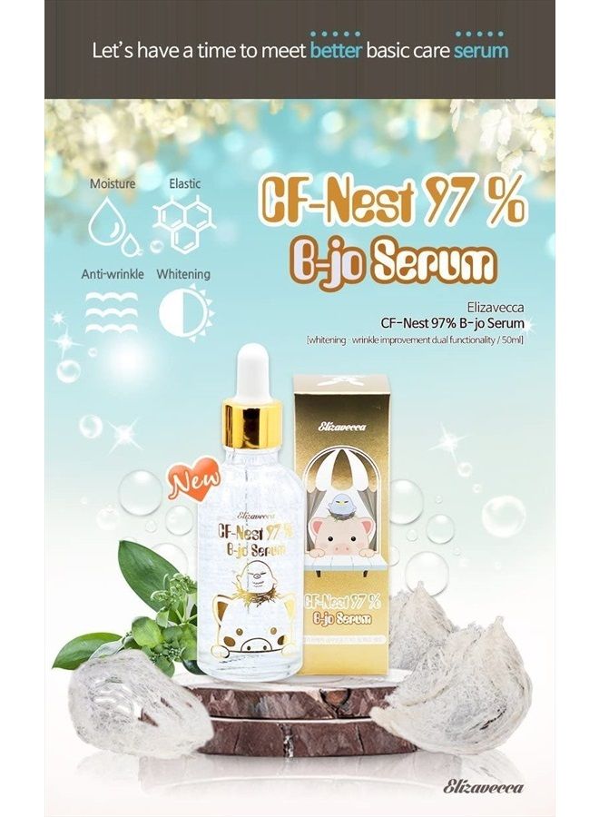 Elizavecca CF Nest 97% B Jo Serum 1.7 Ounce - Real Water Under Eye Serum for Women | Under-Eye Serum for Wrinkles | Water Under Eye Serum | Volume Up Under Eye Serum - Image 3