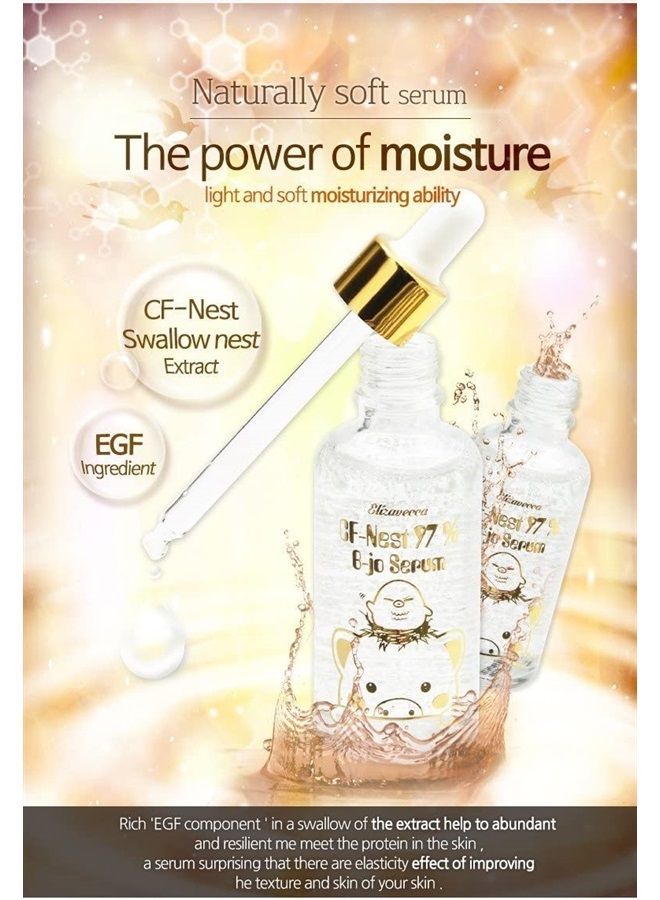 Elizavecca CF Nest 97% B Jo Serum 1.7 Ounce - Real Water Under Eye Serum for Women | Under-Eye Serum for Wrinkles | Water Under Eye Serum | Volume Up Under Eye Serum - Image 2