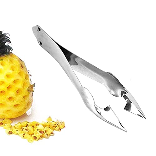 SBA PRIME Stainless Steel Pineapple Eye Removal Tool – Silver Fruit Peeler Corer Cutter Kitchen Gadget for Easy Pineapple Cleaning (1 Piece) - Image 2