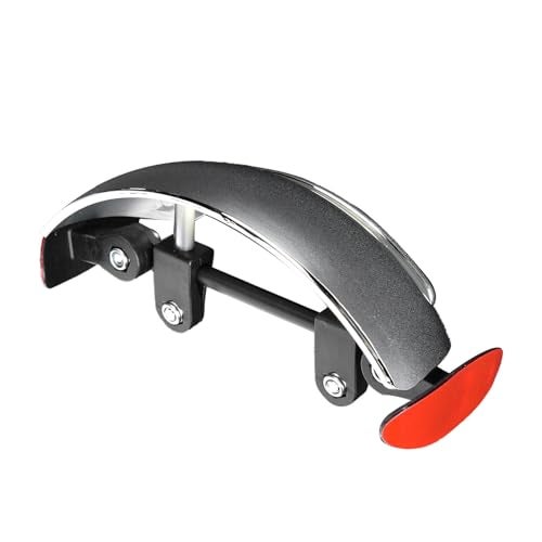 KIMISS Motorcycle Rearview Mirror, Motorcycle Rear View Mirror Chromed 180 Ultra Wide Angle Central Windscreen Mount Universal - Image 2