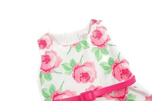 Bonny Billy Girls Sleeveless Vintage Floral Swing Party Dress Size 5-6 Pink - Image 5