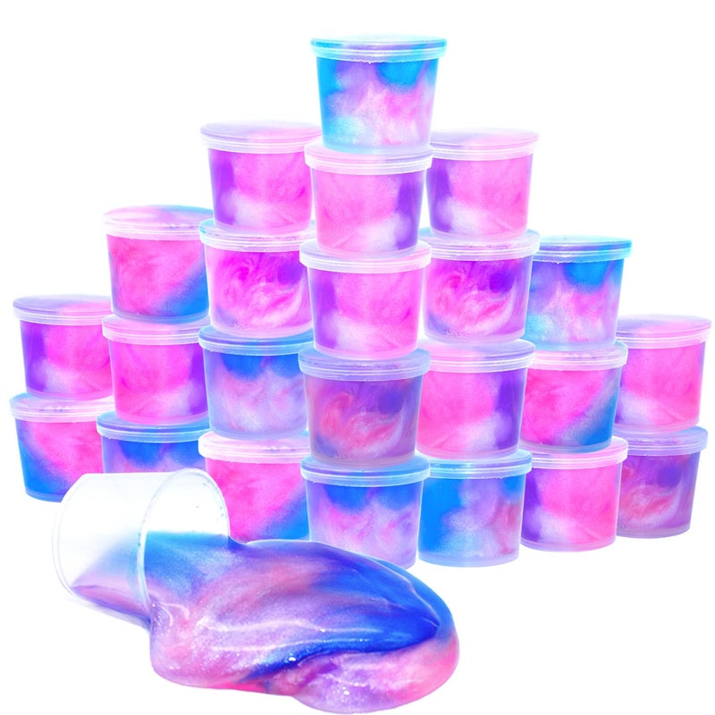 LPFEZRS 24 Pack Unicorn Galaxy Slime Party Favor for Kids Girls  Boys Adults Non Sticky Stress  Anxiety Relief Wet Super Soft Sludge Toy Easter Basket Filler - Image 3