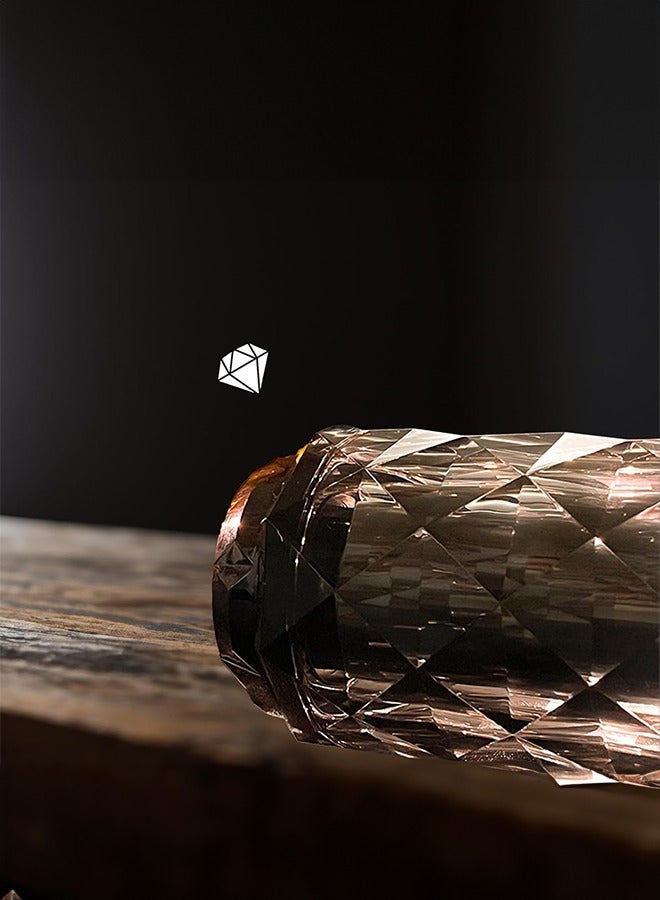 بخون مبخرة كهربائية فل دايموند قابلة لإعادة الشحن للسيارة والمنزل بمنفذ USB Type-C زجاجي رمادي - Image 2