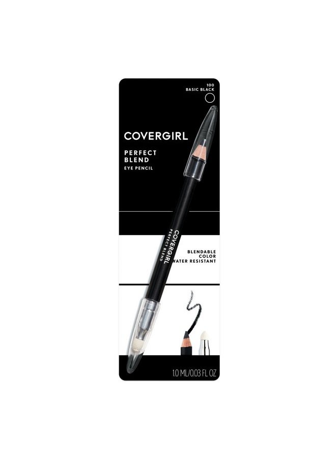 CoverGirl COVERGIRL Perfect Blend Eyeliner Pencil, Basic Black, Eyeliner Pencil with Blending Tip For Precise or Smudged Look, 1 Count  - Image 3