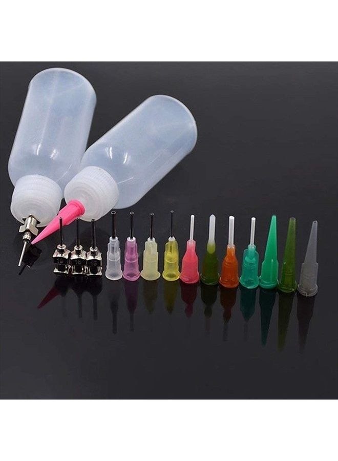 ZEYER 2Pcs Jagua Henna Temporary Tattoo Kit Applicator Bottles with 16 Tips Needles for Henna Tattoo Cone Tattoo Bottle Kits - Qty 2 & 16 Tips - Image 5
