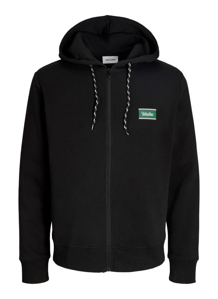 Casual Logo Zip Hoodie