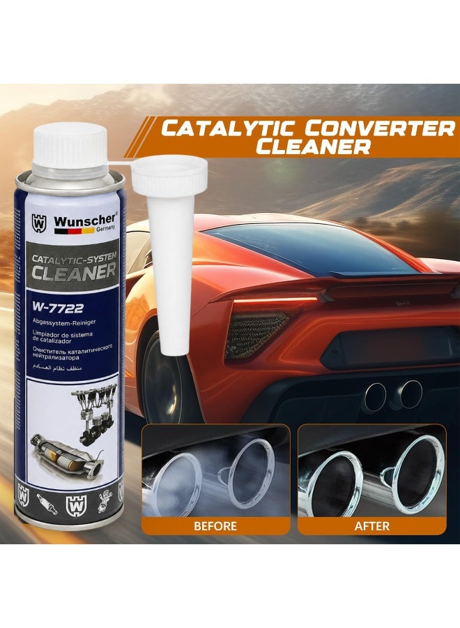 Wunscher Catalytic System Cleaner W-7722 300ML, Catalytic Converter & Exhaust System Cleaner for Petrol and Diesel Engines, Carbon & Soot Deposit Cleaner, DPF System Care Fuel Additive - Image 5