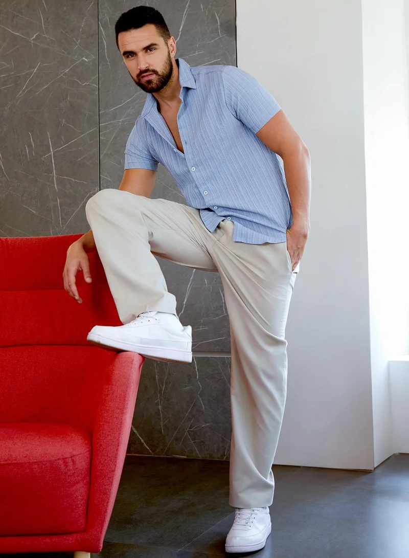 كامبوس سوترا قميص بخياطة مجعدة