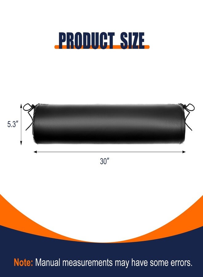 Maasechs Horse Trailer Chest/Butt Bar Cover, Horse Trailer Accessories, 30" Padded Protection, Black Waterproof Leather with Thick Foam, Easy Tie-Strap Installation for Horses Impact Safety - Image 2
