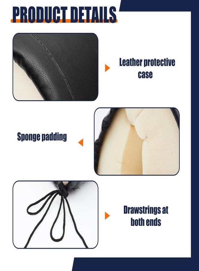 Maasechs Horse Trailer Chest/Butt Bar Cover, Horse Trailer Accessories, 30" Padded Protection, Black Waterproof Leather with Thick Foam, Easy Tie-Strap Installation for Horses Impact Safety - Image 3