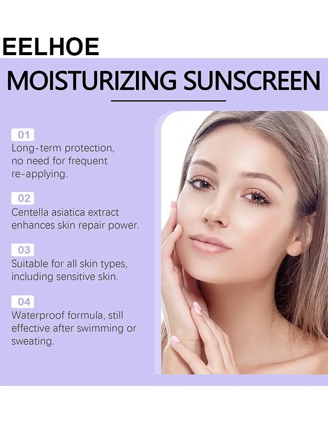 EELHOE Sunscreen Lotion SPF 90+PA+++, Long Lasting Waterproof And Sweat-Proof 8 Hours UVB+UVA Protection Sunscreen, Moisturizing And Brighten Sunscreen Protect Skin, 50ML - Image 5
