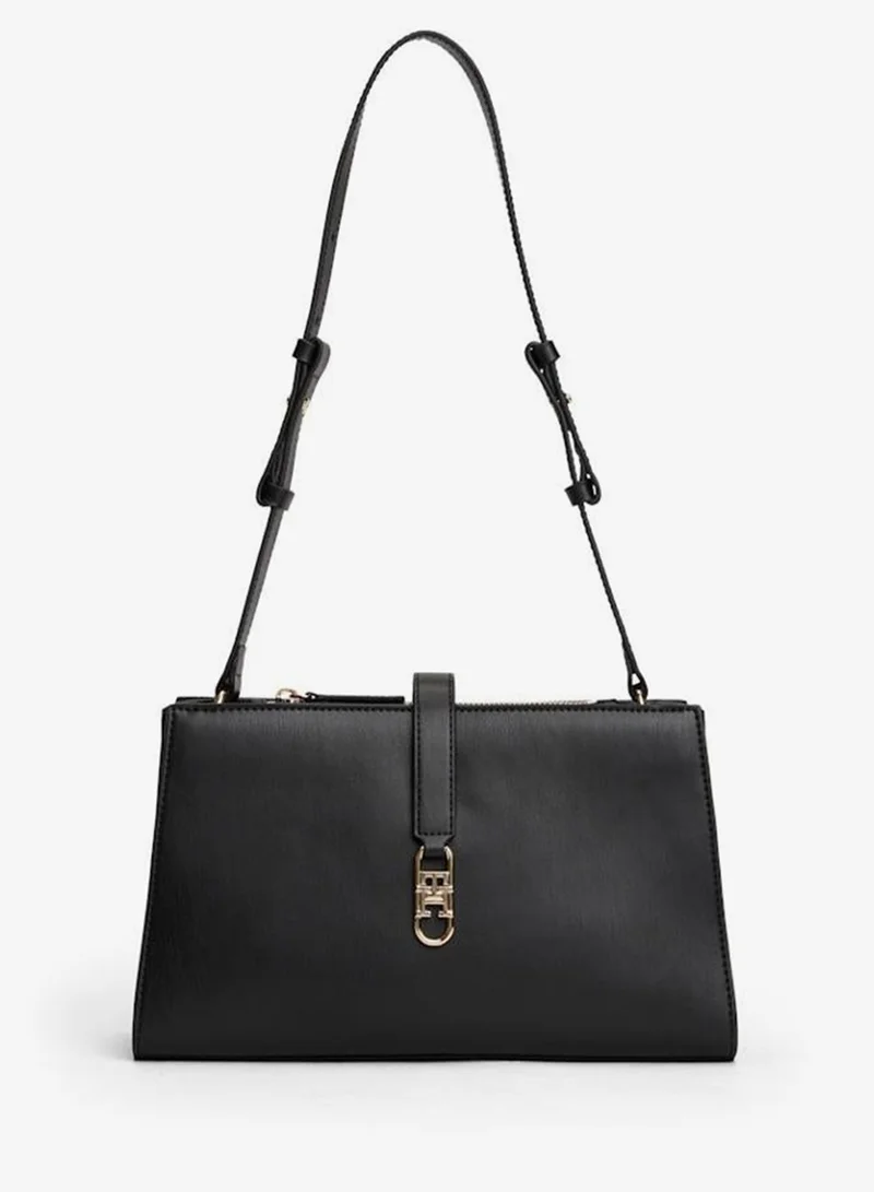 Monogram Plaque Shoulder Bag