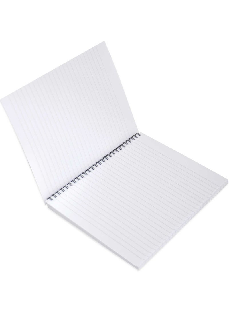 FIS Pack of 10  Spiral Soft Cover Notebook Single Line, 9X7 Inches (22.86 X 20.32 CM), 100 Sheets -FSNB971904S - Image 3