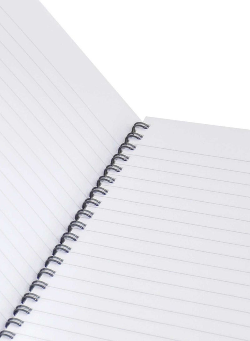 FIS Pack of 10  Spiral Soft Cover Notebook Single Line, 9X7 Inches (22.86 X 20.32 CM), 100 Sheets -FSNB971904S - Image 2