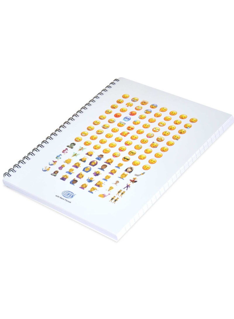 FIS Pack of 10  Spiral Soft Cover Notebook Single Line, 9X7 Inches (22.86 X 20.32 CM), 100 Sheets -FSNB971904S - Image 4