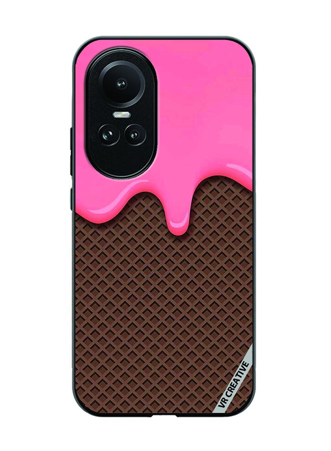 VR CREATIVE Protective Case Cover For Oppo Reno 10 Pro Waffle Design Multicolour - Image 1