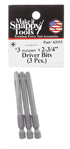 Make it Snappy Pozi-Drive Quick-Change Bit (Set of 3) #3 x 2-3/4" - Image 3