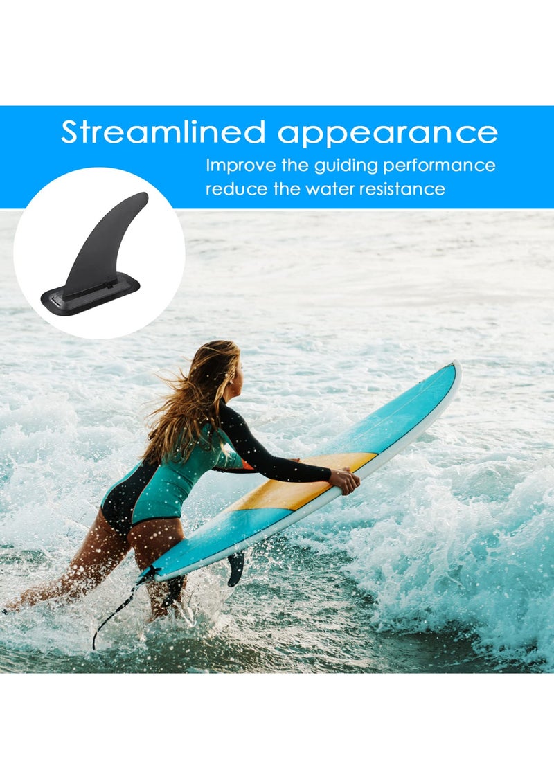 SYOSI Surfboard Fins, Removable Universal SUP Fin, Nylon Safe Reinforced Fins, SUP Replacement Diverter Tail Rudder for Longboard Surfboard, Inflatable Paddle Board, Surfboard, Stand-Up Paddle Board  - Image 2