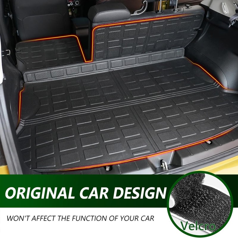 xipoqix TPE Cargo Liner for 2018-2023 Subaru Crosstrek/Impreza Hatchback - Trunk Mat & Backrest Mat - Image 2
