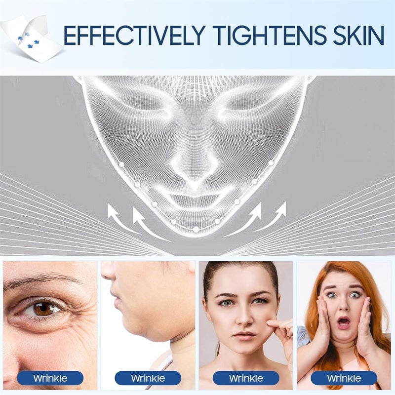 Excefore 60PCS Face Lift Tape, High Elasticity Wrinkle Patches, Invisible Face Tapes for Lifting Eyes Double Chin Jowls, Lifting Saggy Skin, Waterproof, Face Stickers Neck Eye Double Chin Lift V Shape - Image 5