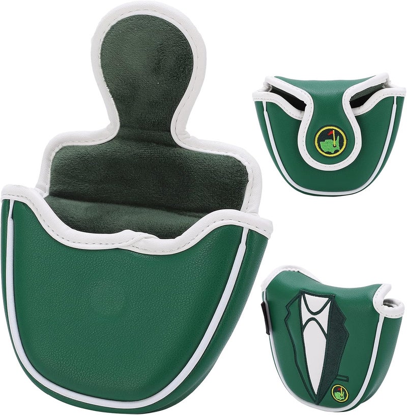 woobles Putter Cover, Green Jacket Design Dustproof Club Head Protector Waterproof Fabric for Club for Course- - Image 2