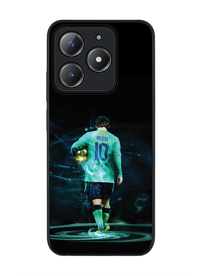 Stylizedd For Realme C63 / Realme C61 4G Case,Slim fit Camera Protection, Shockproof Thin Phone cover  - Golden Messi - Image 1