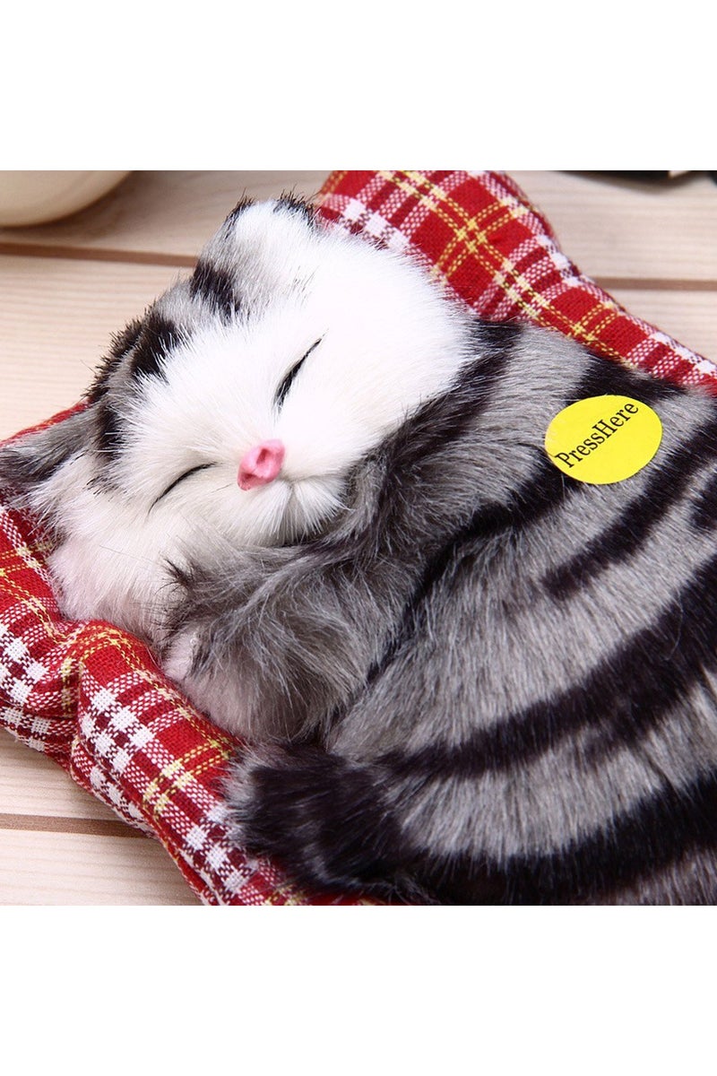 A.M Display Mold Sleeping Cat Design Purifying Air Plastic Cartoon Simulation Animal Model for Car - Image 3