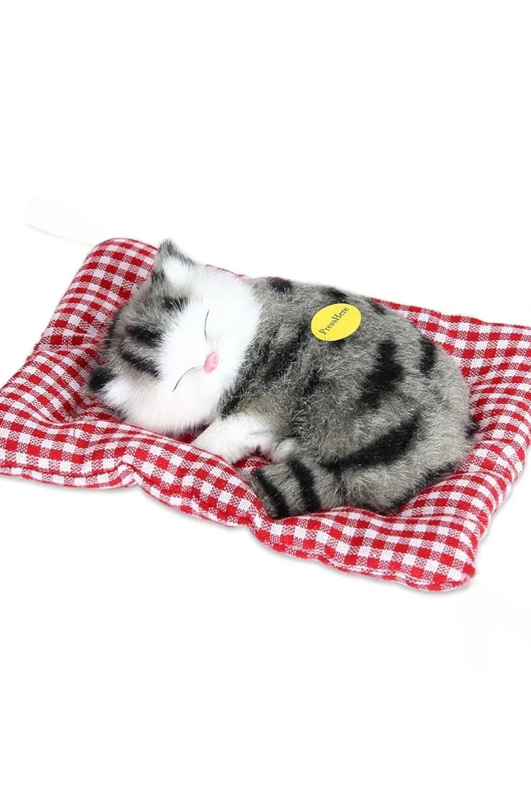 A.M Display Mold Sleeping Cat Design Purifying Air Plastic Cartoon Simulation Animal Model for Car - Image 4