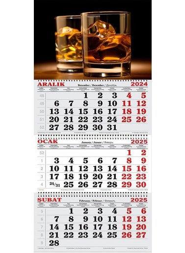 GENC DIJITAL BASKI 2025 Sailor Calendar - Peace in a Glass 