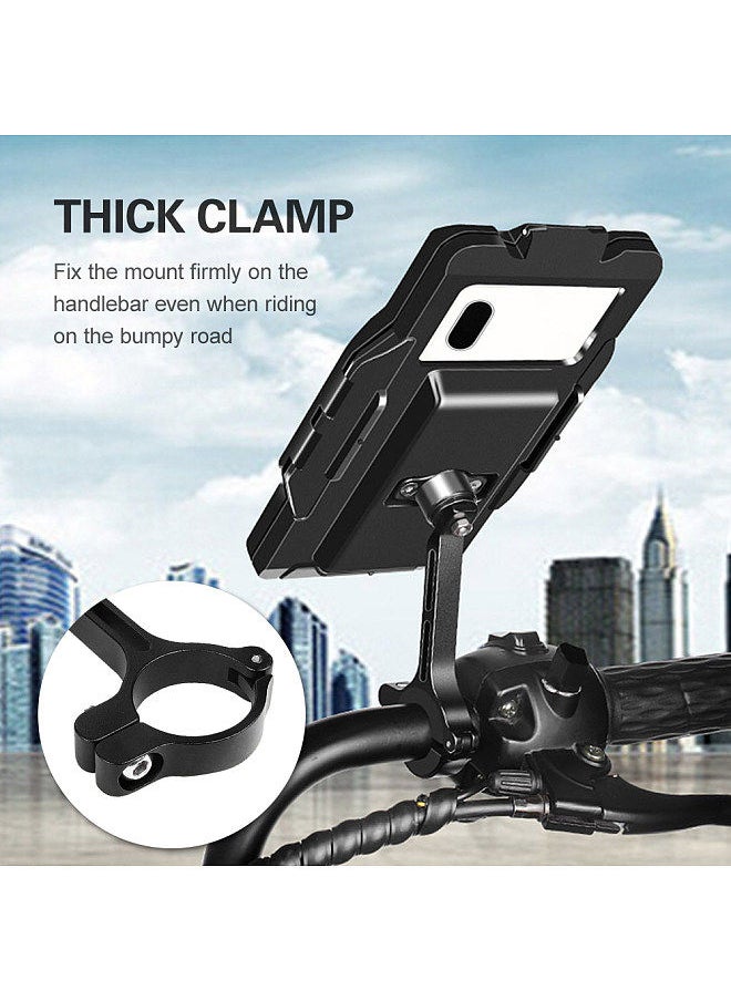 GUB - Waterproof Motorcycle Phone Holder 360 Degree Rotating Touchscreen Bike Handlebar Phone Mount Bicycle Mobile Phone Holder Case - Image 1