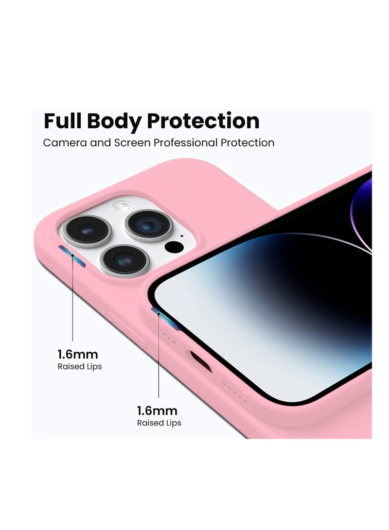 Silicon Case Designed for iPhone 16 Pro, Microfiber Lining, Shockproof, Slim Fit, Soft Touch, Anti-Slip, Full Body Protection - Image 2