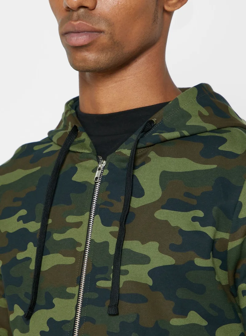 Fifteen Minutes Essential Zip Through Hoodie