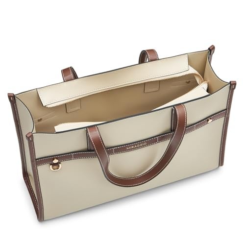 Miraggio Marcy Solid Tote Bag for Women with Detachable Pouch Pocket - Image 4