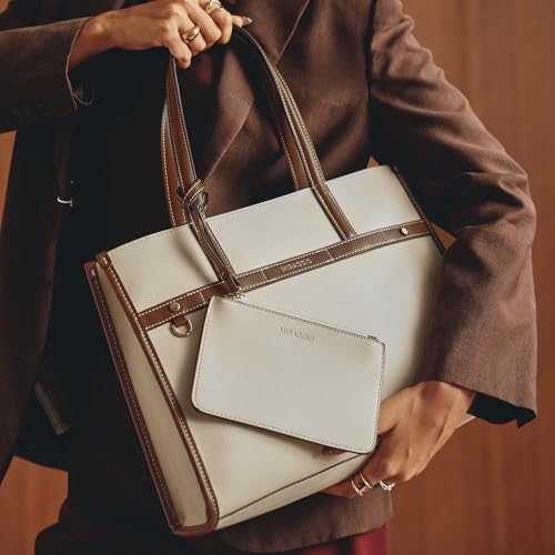 Miraggio Marcy Solid Tote Bag for Women with Detachable Pouch Pocket - Image 5