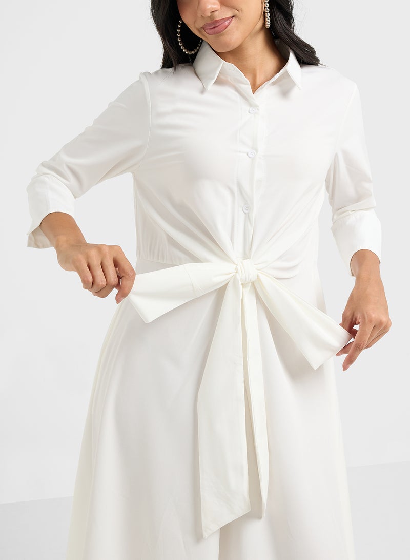 Ginger Tie-Waist Shirtdress  - Image 3