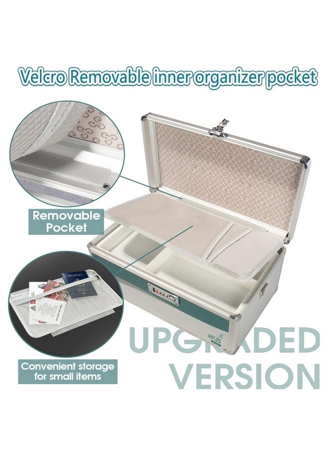 Glosen Medicine Lock Box with Combination Lock,Medication Lock Box【Extra Large16 x 9.25 x 7.5 Inch】 Medicine Safe Lock Box,Medical Box Organizer - Image 2