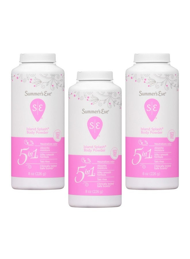Summer's Eve Summer's Eve Island Splash Body Powder, 8 Oz, Pack of 3 - Image 1
