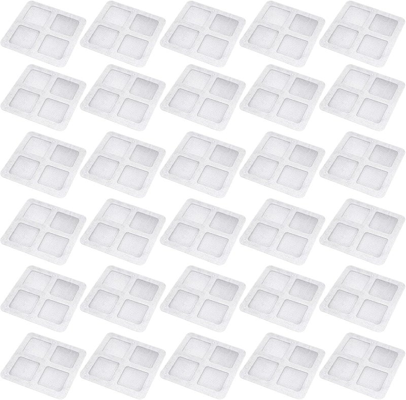 30 Pcs Anti-Clogging Shower Drain Hair Strainer Stickers, 3.9 In, Bathroom Drain Trap Cover, Fine Mesh, Easy Install Gray - Image 1
